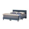 Boxspringbett - blau - Materialmix - 160 cm - 91 cm - Möbel Kraft