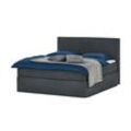 Boxi Boxspringbett 180 x 200 cm Boxi Classic ¦ grau ¦ Maße (cm): B: 180 H: 125