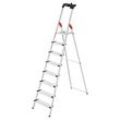 Hailo Stehleiter L80 ComfortLine alu 8 Stufen, H: 255,0 cm