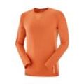 Salomon SENSE LS TEE Herren Laufshirt burnt ochre Gr. M