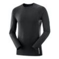 Salomon SENSE AERO LS TEE Herren Laufshirt schwarz Gr. M