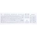 Active Key AK-C8100F Medical Key Funk Hygiene-Tastatur Deutsch, QWERTZ Weiß Silikonmembran, Geeignet f. Wischdesinfektion nach DGHM/VAH