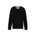 TOM TAILOR Herren Basic Strickpullover, schwarz, Uni, Gr. XXL