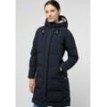 Daunenmantel JACK WOLFSKIN "NORDLICHT COAT W", Damen, Gr. L (42/44), blau (schwarz, navy), Obermaterial: 100% Polyamid ; Futter: 100% Polyester; Füllung: 80% Entendaunen, 20% Federn, Mäntel