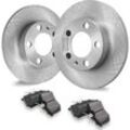 Vevor - Hinterradbremsen-Set, kompatibel mit audi A3 (8L), seat ibiza, skoda octavia, roomster, vw golf ⅳ, Bremsscheiben, Keramik-Bremsbeläge,