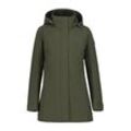 Steppjacke ICEPEAK "D FUNKTIONSJACKE ALNA", Damen, Gr. 38, grün (schwarz olive), Web, Obermaterial: 100% Polyester. Futter: 100% Polyester. Wattierung: 100% Polyester, sportlich, regular fit hüftbedeckend, Langarm, Jacken, mit hohem Stehkragen