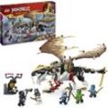 Konstruktionsspielsteine LEGO "Egalt der Meisterdrache (71809), LEGO Ninjago", bunt, Spielbausteine, Kinder, Made in Europe