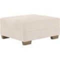 Hocker MR. COUCH "II", beige (stripes 8622 natur), B:98cm H:44cm T:82cm, Stripes (92% Polyester / 8% Nylon), Hocker, Polsterhocker Fußhocker, Mit Federkern, wahlweise mit DuraSpring-Taschenfederkern