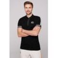 Poloshirt CAMP DAVID, Herren, Gr. M, schwarz, Material: 100% Baumwolle, bedruckt, casual, lässig geschnitten normal, Shirts, aus Baumwolle