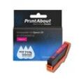 PrintAbout Druckerpatrone kompatibel mit Epson 33 (C13T33434012) - Magenta