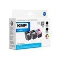 KMP MULTIPACK H77 - 3er-Pack - Schwarz, Farbe (Cyan, Magenta, Gelb) - kompatibel - Tintenpatrone (Alternative zu: HP CH563EE, HP CH564EE) - für HP DeskJet 1000, 1010, 1050 AiO, 1050A AiO, 1510 AiO, 2000, 2050 AiO, 2050A AiO, 2510 AiO, 2540 AiO, 30...