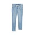 TOM TAILOR Damen Tapered Jeans, blau, Uni, Gr. 32/32