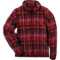 FP - Fleece-Hemdjacke Gr. s rot-kariert