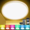 VINGO 24W Smart LED Deckenleuchte dimmbar für Büro, Bürolampe, Keller, Flur - RGB-Schlafzimmer