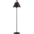 Stehlampe "Strap", braun (schwarz, braun), Ø 36cm H: 154cm, DESIGN FOR THE PEOPLE, Lampen