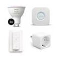 Philips Hue White & Color Ambiance GU10 400lm Starter-Set + Dimmschalter + Plug