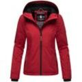 Outdoorjacke MARIKOO "Brombeere" Gr. S (36), rot (dunkelrot), Damen, Obermaterial: 100% Polyester, Innenmaterial: 100% Polyester, Jacken, sportliche Übergangsjacke mit Kapuze