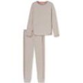 Schiesser Pyjama Damen Baumwolle, beige