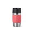 Travel mug Compact Thermobecher (koralle/edelstahl, 0,3 Liter, Drehverschluss) (N2160400) - Emsa