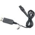 Vhbw - USB-Ladekabel kompatibel mit Philips Rasierer QT4050/15, QT4050/32, QT4050/41, QT4070 Rasierer - Netzkabel, 100 cm, Schwarz