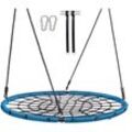 Mophorn - Spider Web Saucer Swing, 40 Zoll große runde Schaukel für Kinder im Freien, 750 Pfund Tragkraft, stabiler Sitz aus gewebtem Seil mit Riemen