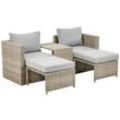 greemotion Outdoor Lounge Polyrattan - Set Olea MINI