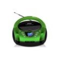 Cyberlux Tragbarer CD-Player Boombox CD/MP3 USB Kinder Radio grün