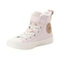 Sneaker CONVERSE "CHUCK TAYLOR ALL STAR LEATHER & SHERPA EASY-ON", Gr. 27, blush hush, egret, warm quarry, Leder, sportlich, Schuhe