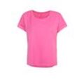 T-Shirt LIEBLINGSSTÜCK "CamilaEp", Damen, Gr. 4XL (48), pink (lovely pink), Jersey, Obermaterial: 100% Baumwolle, unifarben, casual, regular fit taillenbedeckt, Rundhals, Kurzarm Umschlagbund, Shirts, mit Logostickerei