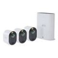 Arlo Ultra 2 Security System - Gateway + Kamera(s) - drahtlos (802.11b, 802.11g, 802.11n, 802.11ac, Bluetooth 4.2 LE) - 3 Kamera(s) - weiß