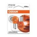 OSRAM Original PY21W 12V Doppelblister Glühlampe, Rückfahrleuchte,Glühlampe, Positions-/Begrenzungsleuchte,Glühlampe, Bremsleuchte,Glühlampe, Blinkleu