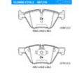 ATE Bremsensatz Bremsensatz, Scheibenbremse vorne rechts links belüftet 348mm für BMW 34116770729 34116771868 34116799166 IJF141CLY1