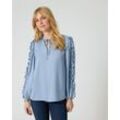 Bluse mit Volants