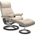 Relaxsessel STRESSLESS "View", beige (light beige q2 faron), B:82cm H:109cm T:81cm, Leder BATICK: BATICK ist ein leicht korrigiertes, durchgefärbtes und genarbtes Möbelleder, bei dem die meisten Unebenheiten und Spuren in der Regel entfernt wurden., Leder PALOMA: PALOMA ist ein durchgefärbtes Semianilin-Möbelleder mit natürlicher Narbung., ROHLEDER Stoff Q2 FARON: Ein fester zuverlässiger Bouclu00