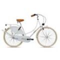 KCP Van Holland City Damen Fahrrad 28 Zoll Citybike Hollandrad mit 3 Gängen Cityrad Stadtrad 165 - 175 cm weiß 53 cm