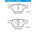 ATE Bremsensatz Bremsensatz, Scheibenbremse vorne rechts links belüftet 348mm für BMW 34116770729 34116771868 34116799166 IJF141CLY1