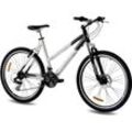 KCP Evolution Mountainbike 26 Zoll Damen oder Herren 165-180cm Hardtail MTB 21 Gänge Fahrrad V-Brakes ATB