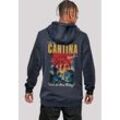 Kapuzenpullover F4NT4STIC "Star Wars Cantina Band", Herren, Gr. M, blau (navy), Obermaterial: 65% Baumwolle, 35% Polyester, casual, slim fit, Langarm, Pullover, Premium Qualität