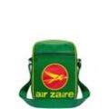 Schultertasche LOGOSHIRT "Air Zaire Airways", Damen, Gr. B/H/T: 8.5cm x 31.5cm x 20.5cm, grün, Lederimitat, mehrfarbig, Taschen, mit Air Zaire Airways-Frontprint