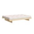 Bettgestell KARUP DESIGN "Kanso Bed, Stauraumbett, Bett mit oder ohne Schubladen", beige (kiefer natur), B:182cm H:25cm L:200cm, Betten, Bett mit/ohne Schubladen, inkl Lattenrost, FSCzertifiert