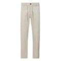 Chinohose BOSS ORANGE "Chino-Tapered-DS-1", Herren, Gr. 38, Länge 32, beige (light beige271), Web, Obermaterial: 97% Baumwolle, 3% Elasthan, unifarben, casual, gerade, unten schmal, Hosen, mit Kordelzug