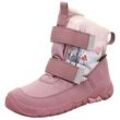 Winterstiefel SUPERFIT "TRACE WMS: mittel", Kinder, Gr. 27, lila (flieder, rosa), Textil, sportlich, Schuhe, Barfußschuh, Klettstiefel, Winterschuh mit Digital Druck