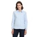 Hemdbluse BETTY BARCLAY "Betty Barclay Hemdbluse mit Kragen", Damen, Gr. 36, blau (blau, weiß), Obermaterial: 71% Baumwolle, 25% Polyamid, 4% Elasthan., casual, lässig geschnitten normal, Blusen