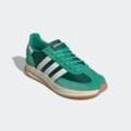 Sneaker ADIDAS SPORTSWEAR "RUN 72", Gr. 44,5, collegiate grün, core weiß, semi court grün, Textil, Leder, sportlich, Schuhe