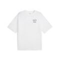 T-Shirt PUMA "Porsche Legacy Graphic T-Shirt 1 Herren", Herren, Gr. L, weiß, Obermaterial: 100% Baumwolle; Rippe: 20% Polyester, 80% Baumwolle, clean, oversize, Rundhals, Kurzarm, Shirts