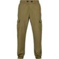 Cargohose URBAN CLASSICS "Urban Classics Herren Ripstop Cargo Pants", Herren, Gr. L, US-Größen, grün (tiniolive), 100% Baumwolle, unifarben, normal, Hosen