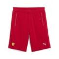 Sporthose PUMA "Scuderia Ferrari Race Sweat-Shorts Herren", Herren, Gr. L, Normalgrößen, rot (rosso corsa rot), Obermaterial: 78% Baumwolle, 22% Polyester; Seitentascheu00a0u2013 Oben: 100% Baumwolle; Seitentascheu00a0u2013 Unten: 78% Baumwolle, 22% Polyester, unifarben, regular fit, Hosen