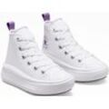 Sneaker CONVERSE "CHUCK TAYLOR ALL STAR MOVE PLATFORM", Gr. 27, weiß, Textil, sportlich, Schuhe