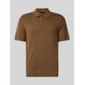 Regular Fit Poloshirt mit Label-Detail Modell 'MILANO SPRING'