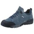 Schnürschuh WALDLÄUFER "H-AMIATA", Damen, Gr. 3,5 (36), blau (jeansblau), Veloursleder, Textil, Gummi, sportlich, Schuhe, Freizeitschuh, Halbschuh, Outdoorschuh mit TEX-Ausstattung, H-Weite